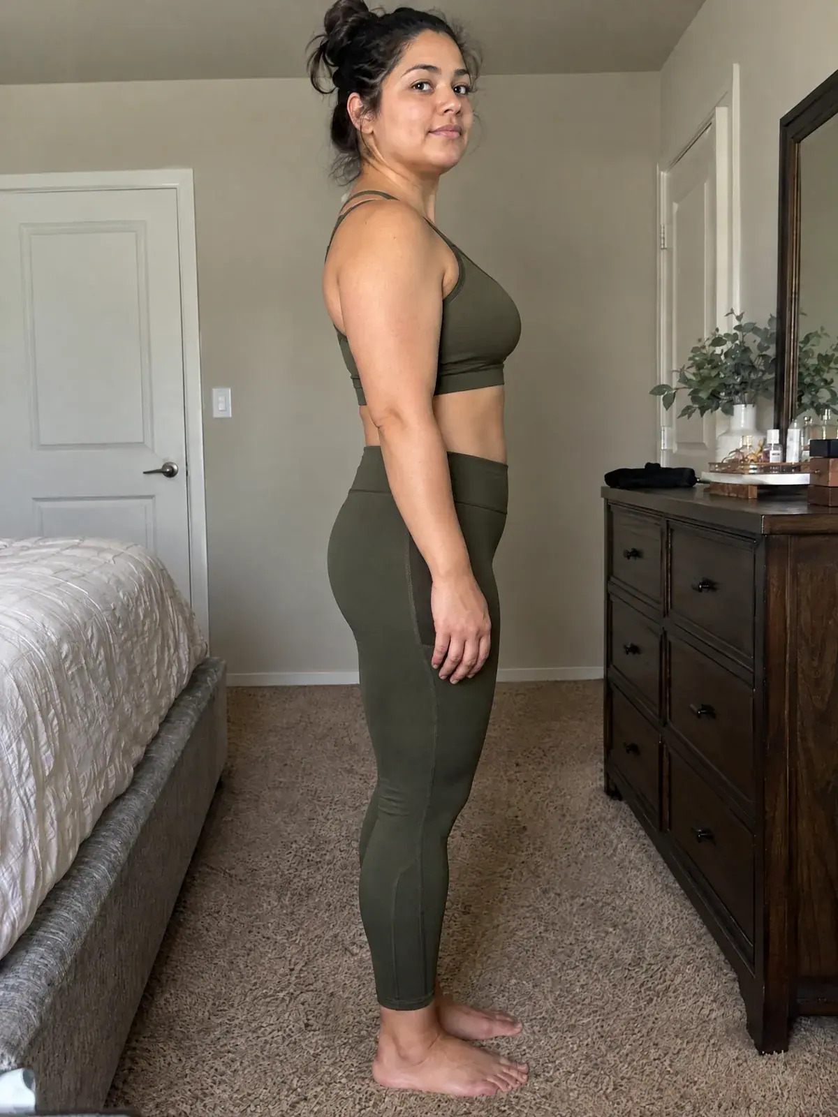 After: AI example visualization, 32% to 22% body fat