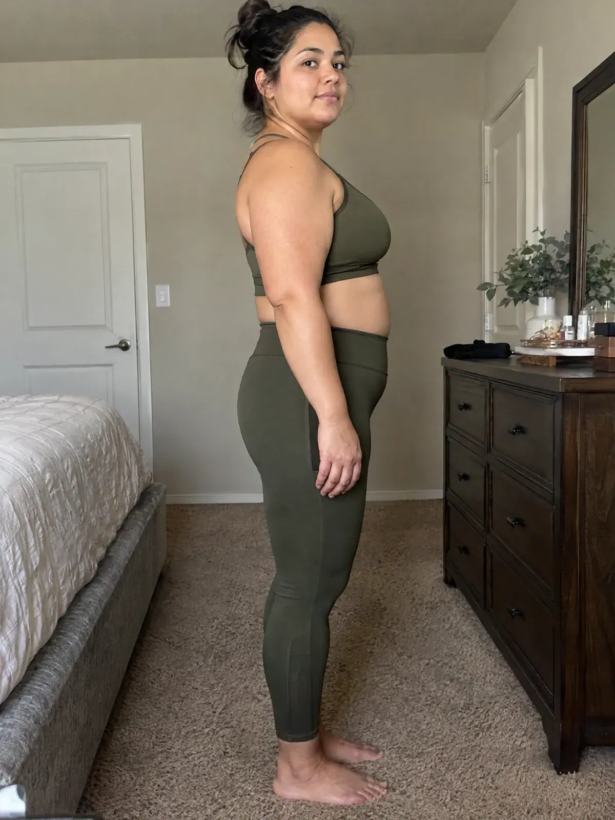 Before: AI example visualization, 32% to 22% body fat